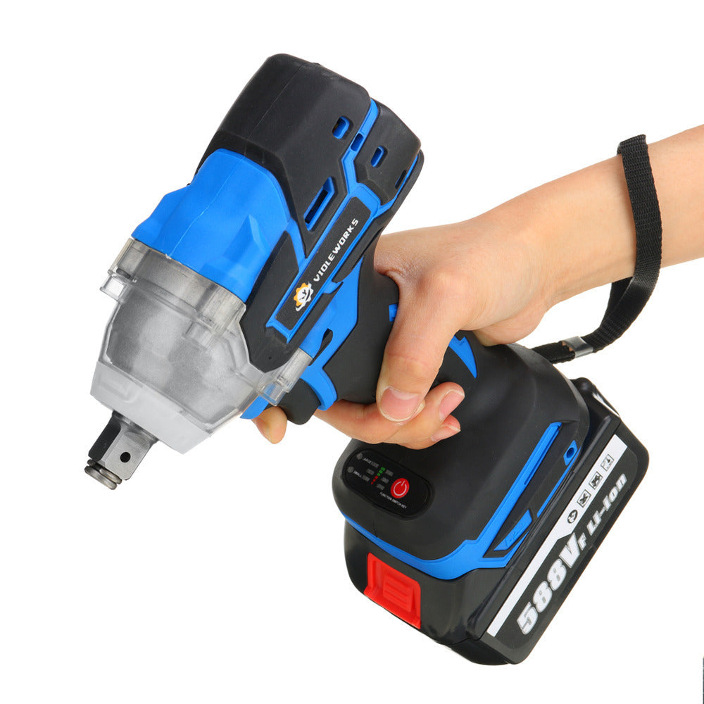 588VF 800NM 2 in 1 Electric Cordless Brushless Impact Wrench Driver Socket Screwdriver Image 4