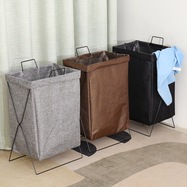 46L Cotton Linen Laundry Basket Large Capacity Non-toxic Washing Clothes Hamper Waterproof Clothes Bin Image 12