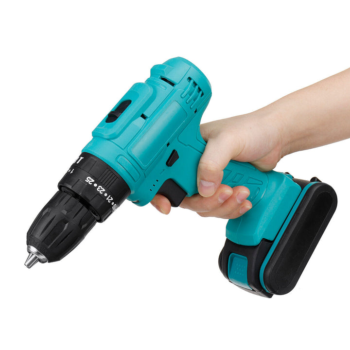 48V Impact Electric Drill 6000mAh Drill Screwdriver W, LED Working Light W, 1,2pc Battery Image 5