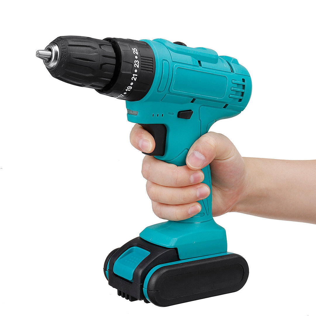 48V Impact Electric Drill 6000mAh Drill Screwdriver W, LED Working Light W, 1,2pc Battery Image 6