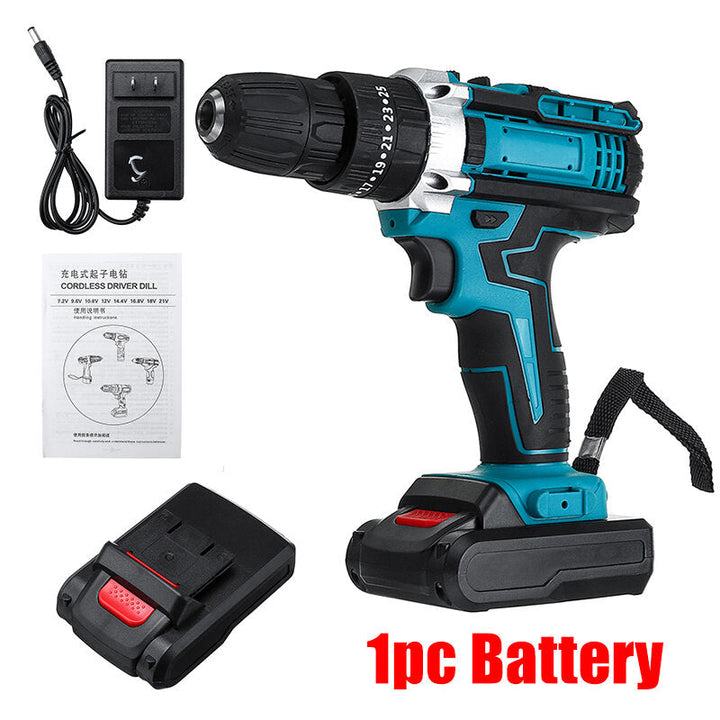 48VF Cordless Impact Electric Screwdriver Drill 25+3 Gear Forward,Reverse Switch Power Screw Driver Image 11