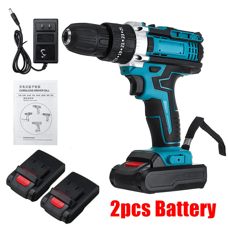 48VF Cordless Impact Electric Screwdriver Drill 25+3 Gear Forward,Reverse Switch Power Screw Driver Image 12