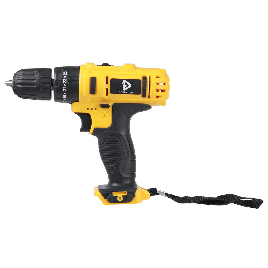 48VF Impact Drill Cordless Screwdriver Drill 25+3 Torque 2 Speed Drilling Battery Indicator Tool Image 5