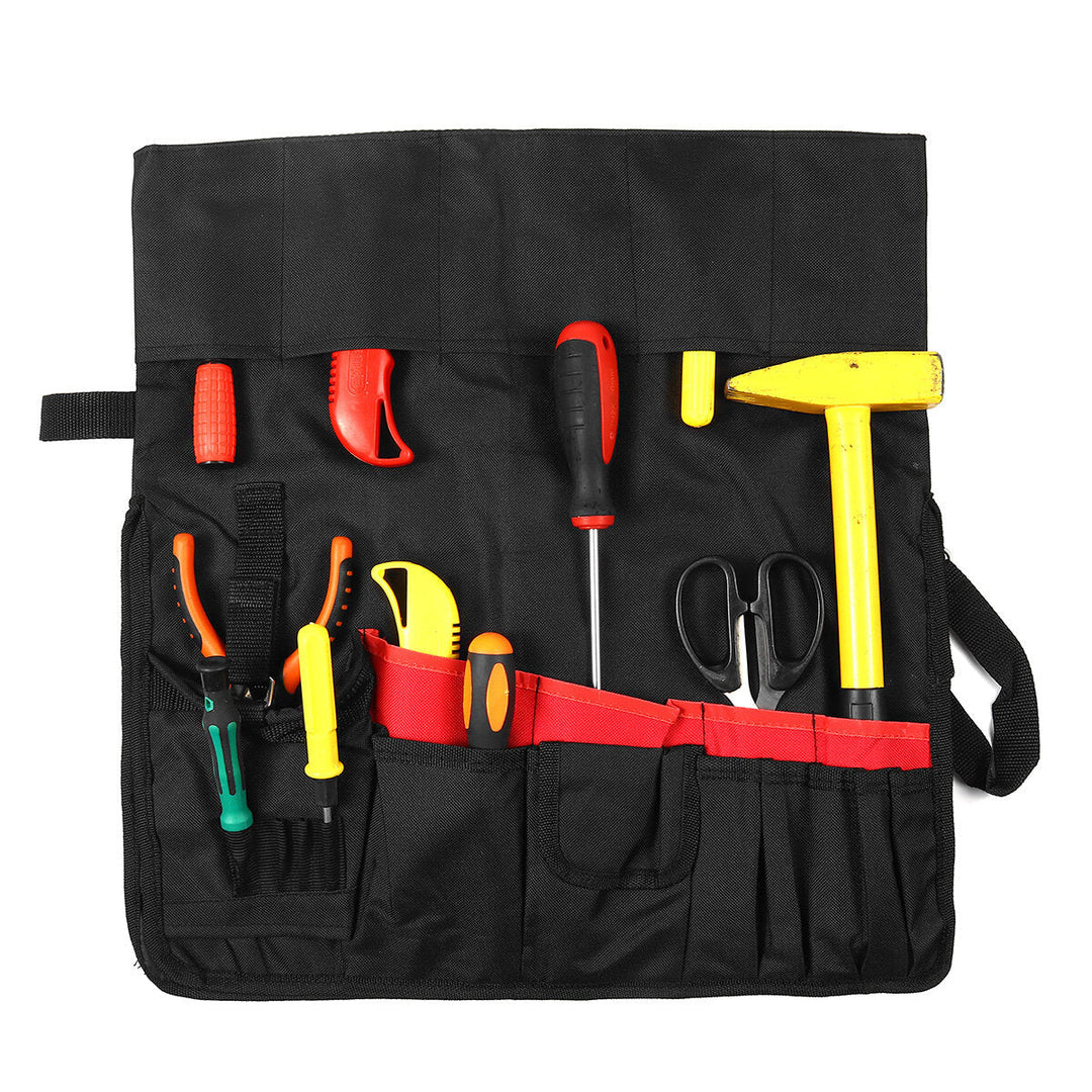 42 Storage Pockets Garden Work Tool Bag For 5 Gallon Bucket Organizer Holder Image 2