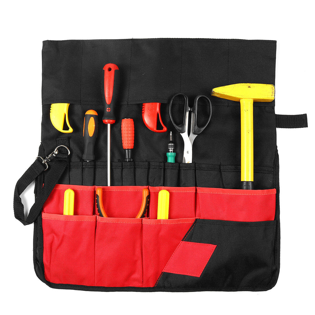 42 Storage Pockets Garden Work Tool Bag For 5 Gallon Bucket Organizer Holder Image 5