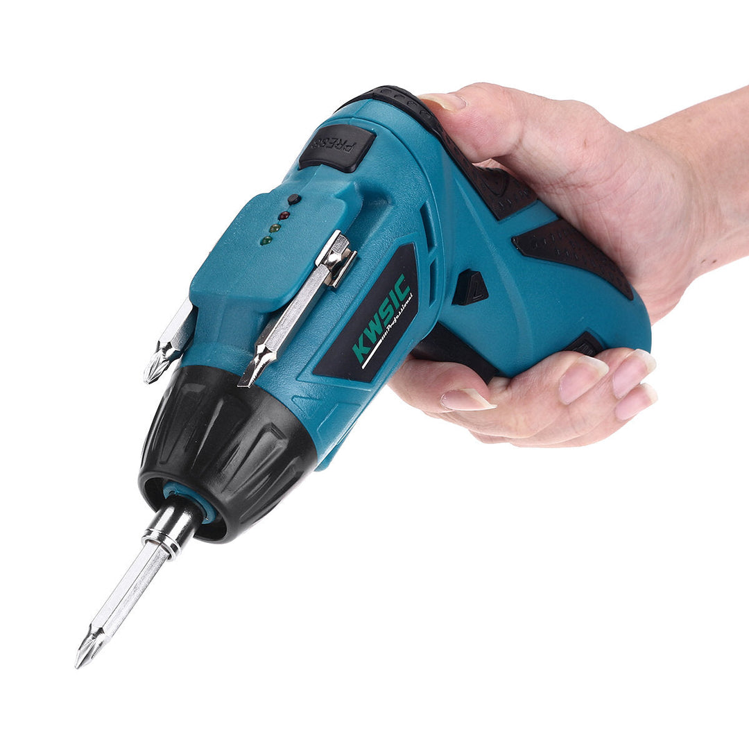 4.8V Electric Drill Screw Driver Rechargeable Cordless Screwdriver Tool Drill Bit Set Image 5