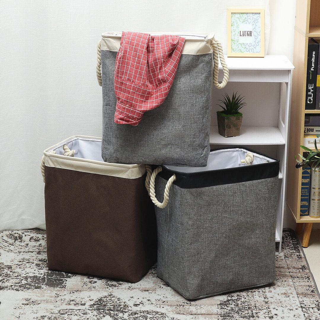 65L EVA Foldable Laundry Bag Large Capacity Waterproof Laundry Hamper Dirty Clothes Storage Basket Image 1