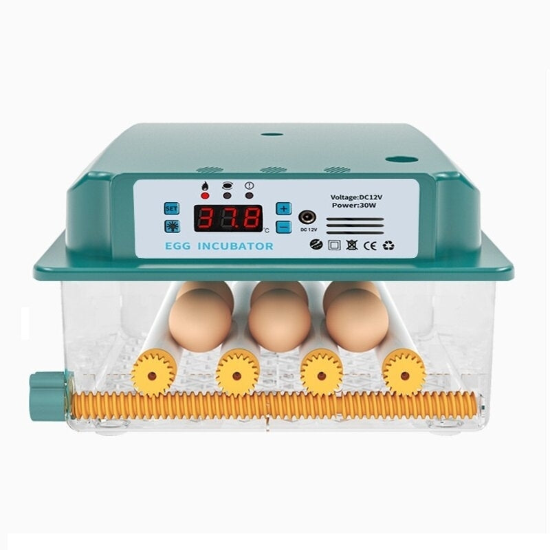 6 Eggs Incubator Egg Incubator Fully Automatic Incubator Household Brooder Temperature Controller with Automatic Turner Image 1