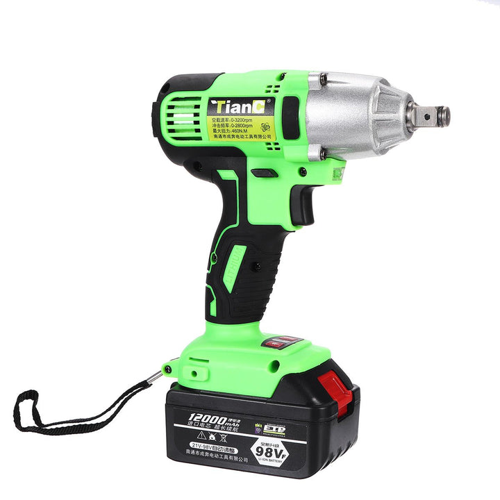 98VF 12000mAh Electric Cordless Impact Wrench Drill High Torque Power Repair Tools Kit Image 3