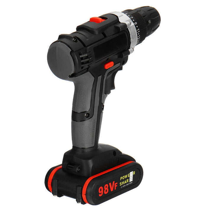 98VF Rechargeable Electric Cordless Impact Drill Screwdriver 25+1 Torque LED Image 4