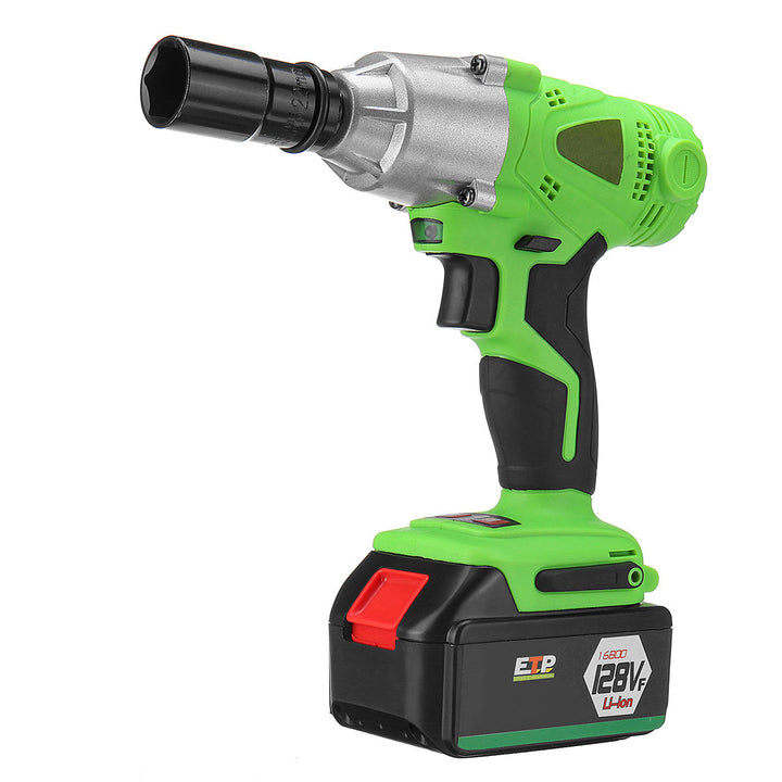 Adjustable Cordless Brushless Electric Impact Wrench Screwdriver Drill LED Light Image 1