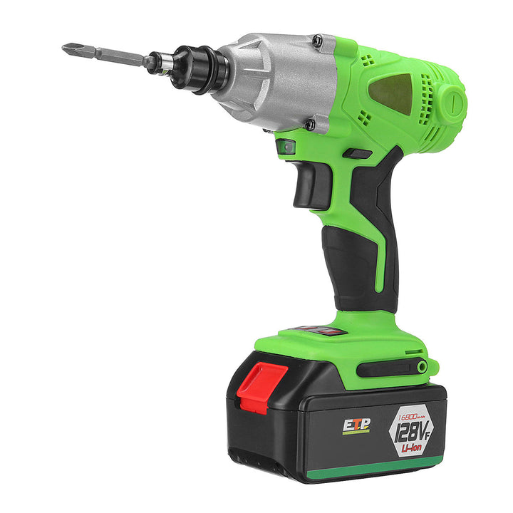 Adjustable Cordless Brushless Electric Impact Wrench Screwdriver Drill LED Light Image 6