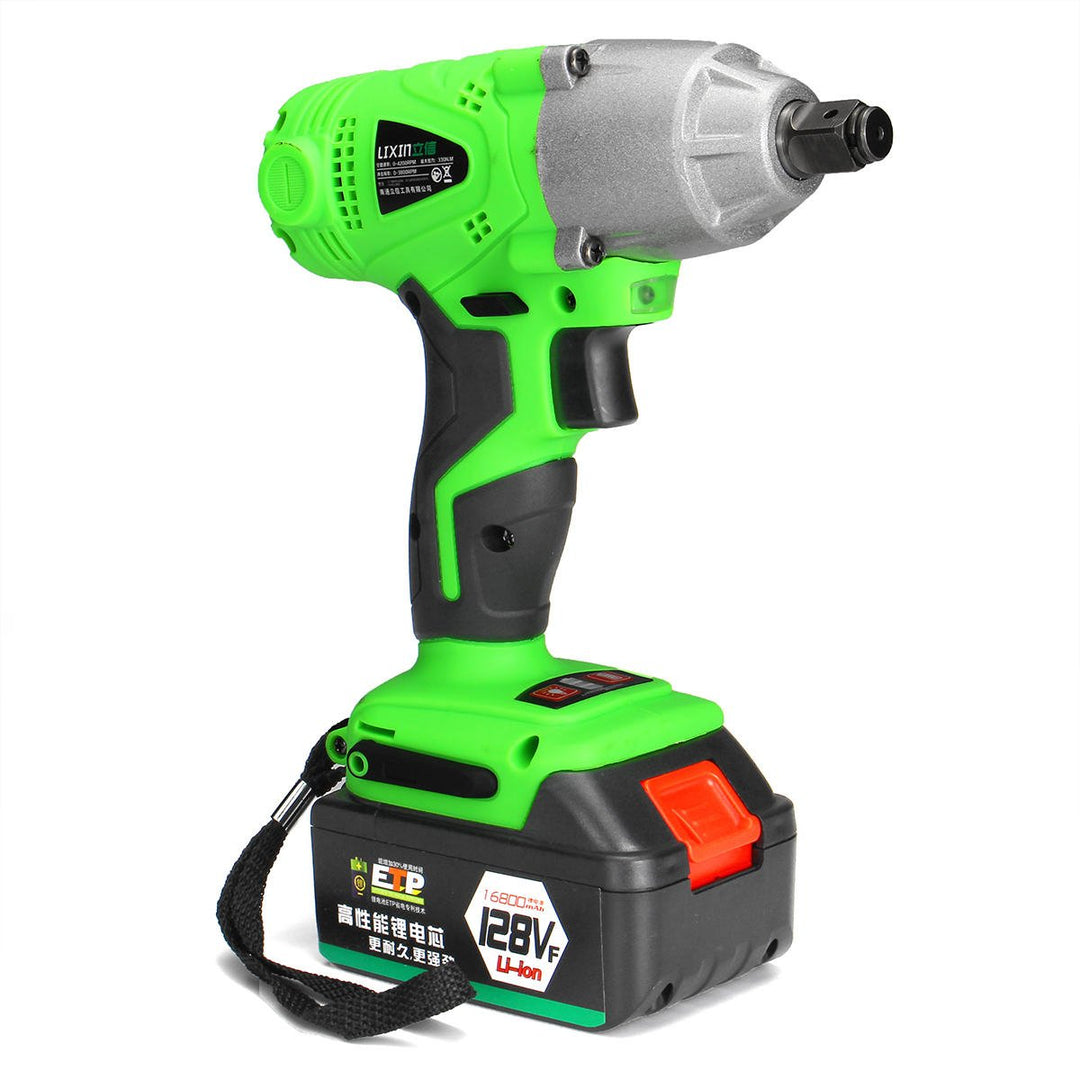 Adjustable Cordless Brushless Electric Impact Wrench Screwdriver Drill LED Light Image 8