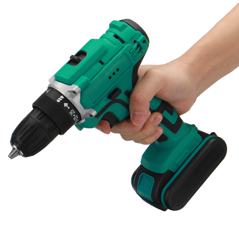 6000mAh 48V Electric Drill Dual Speed Rechargeable Power Tool W, 1,2pc Battery Image 2