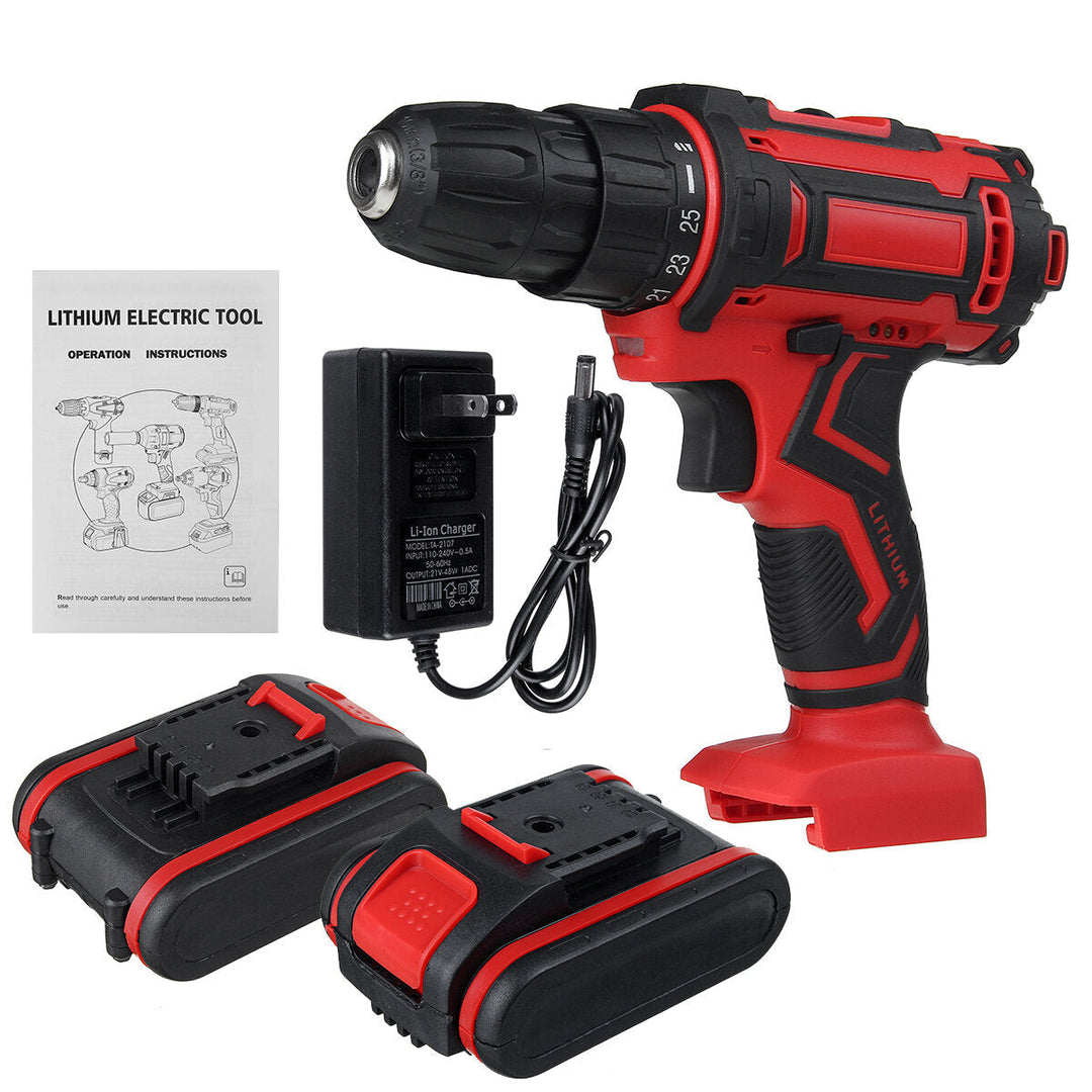 6000mAh 48V Electric Drill 3 In 1 Electric Impact Power Drill Image 11