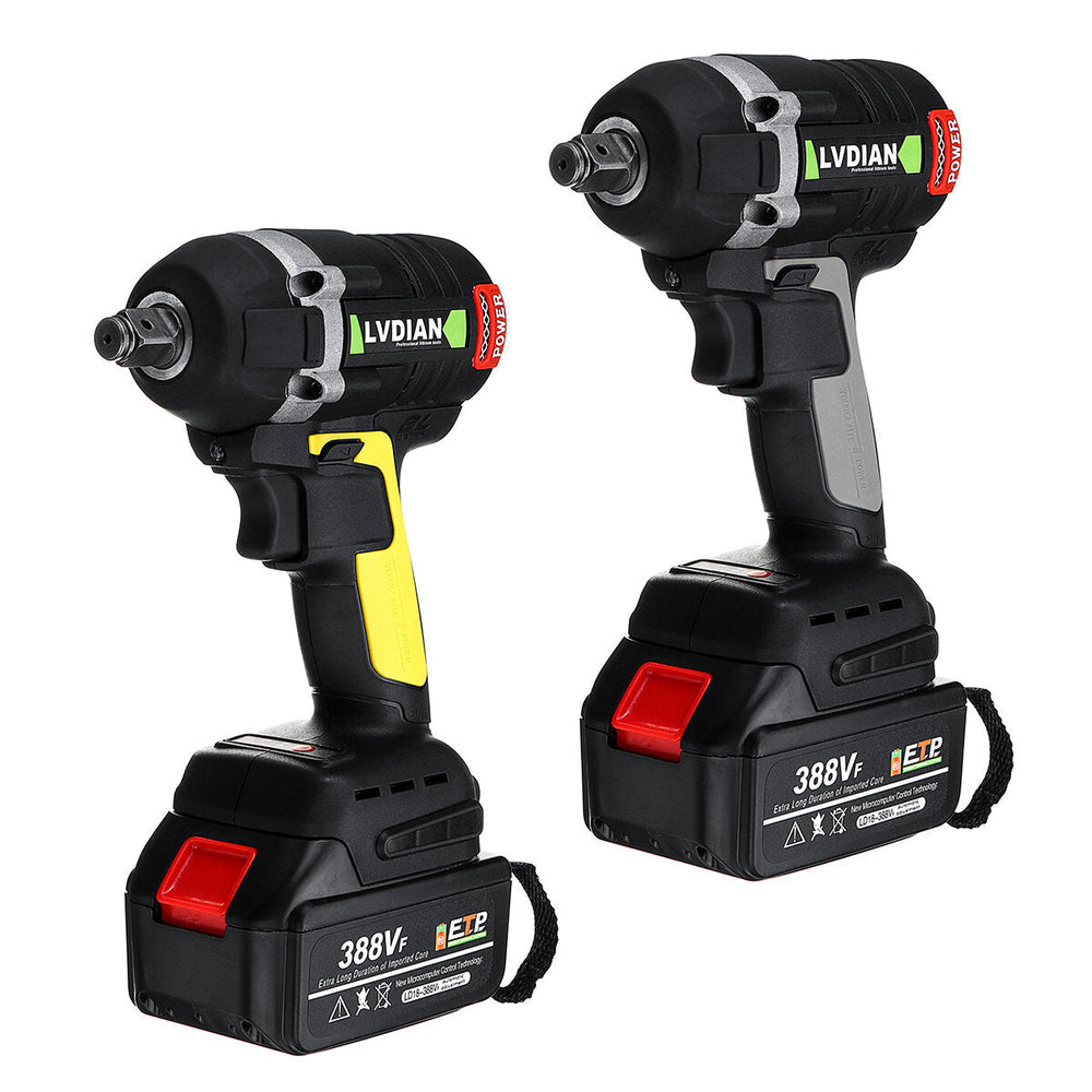 630N.m Brushless Cordless Electric Wrench 2x Li-Ion Battery Image 2