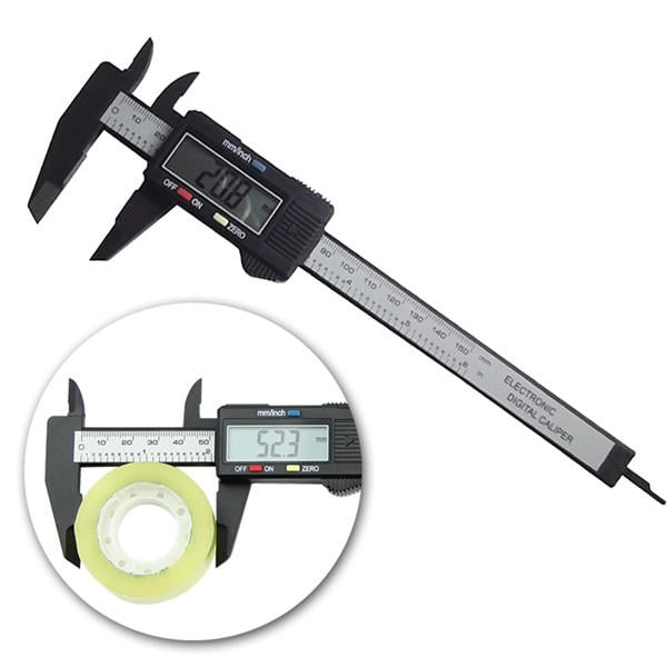 6inch 150mm Electronic Digital Caliper Ruler Carbon Fiber Composite Vernier Image 1