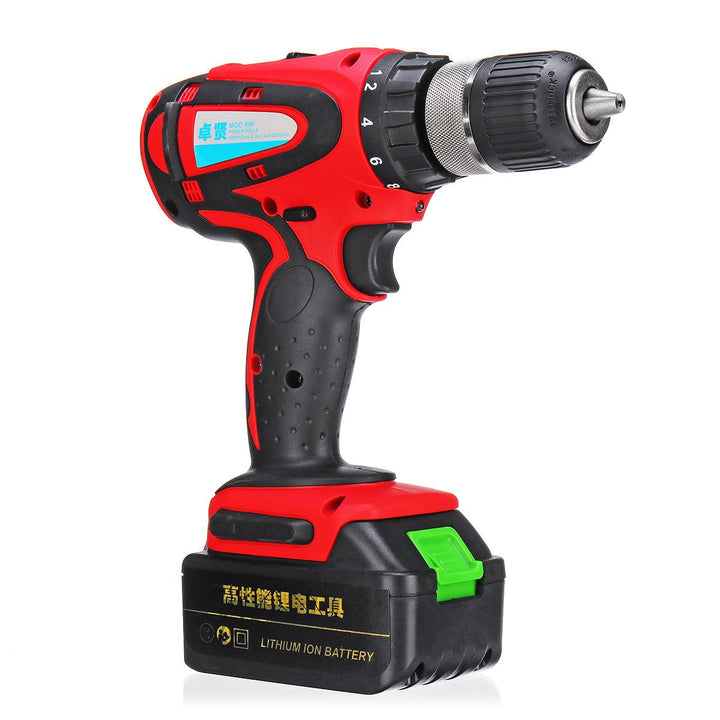 68V 10Ah Cordless Rechargeable Electric Drill 2 Speed Heavy Duty Torque Power Drills Image 3