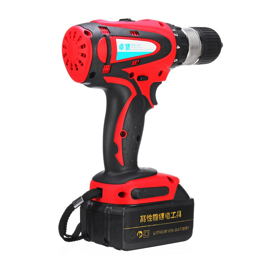 68V 10Ah Cordless Rechargeable Electric Drill 2 Speed Heavy Duty Torque Power Drills Image 8