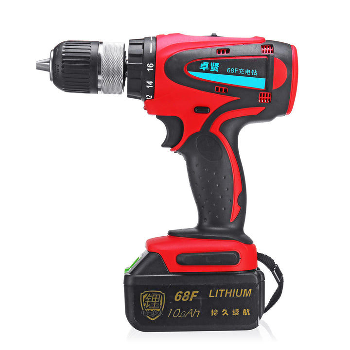 68V 10Ah Cordless Rechargeable Electric Drill 2 Speed Heavy Duty Torque Power Drills Image 9