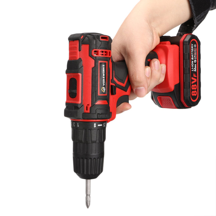 88VF 6000mAh Cordless Electric Drill Screwdriver + 30Pcs Accessories + 1,2Pcs Battery Image 6