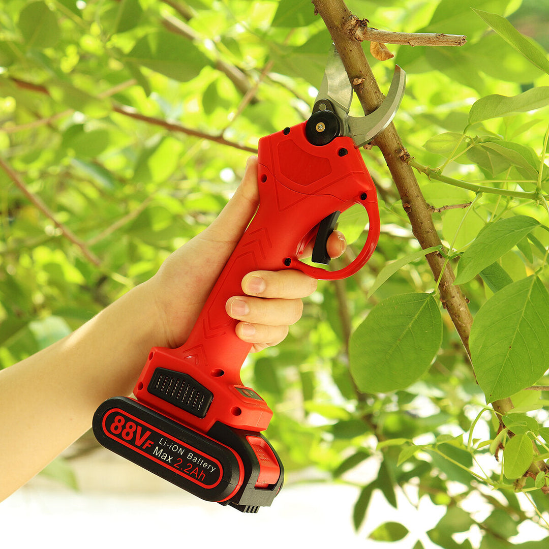 88VF Wireless 25mm Rechargeable Electric Scissors Branch Pruning Shear Tree Cutting Tools Image 8