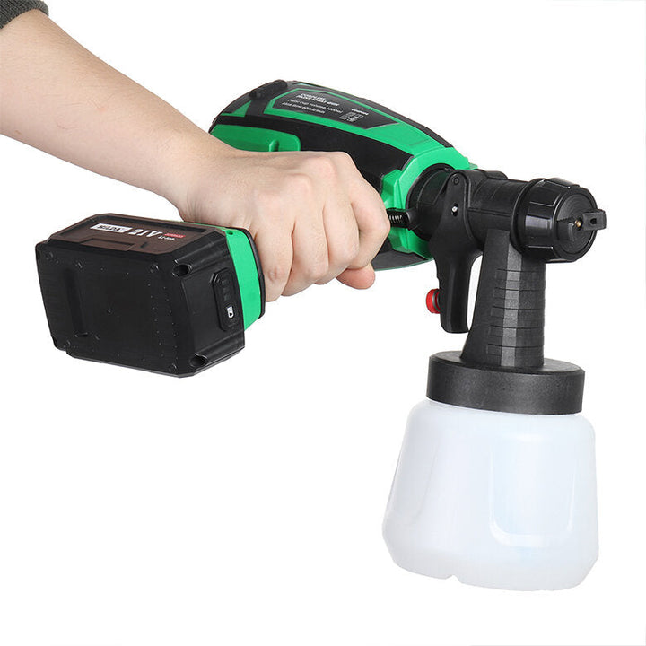 800W 21V Cordless Rechargeable Electric Paint Sprayer 1000ml High Pressure Spray Guns W, Adjustment Knob For DIY Image 5