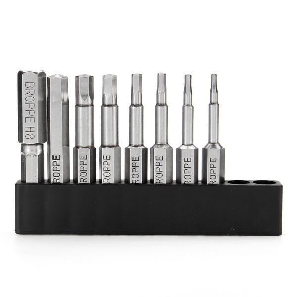 8pcs 50mm H1.5-H8 Hex Head Screwdriver Bit 1,4 Inch Hex Shank Magnetic Screwdriver Bits Image 5