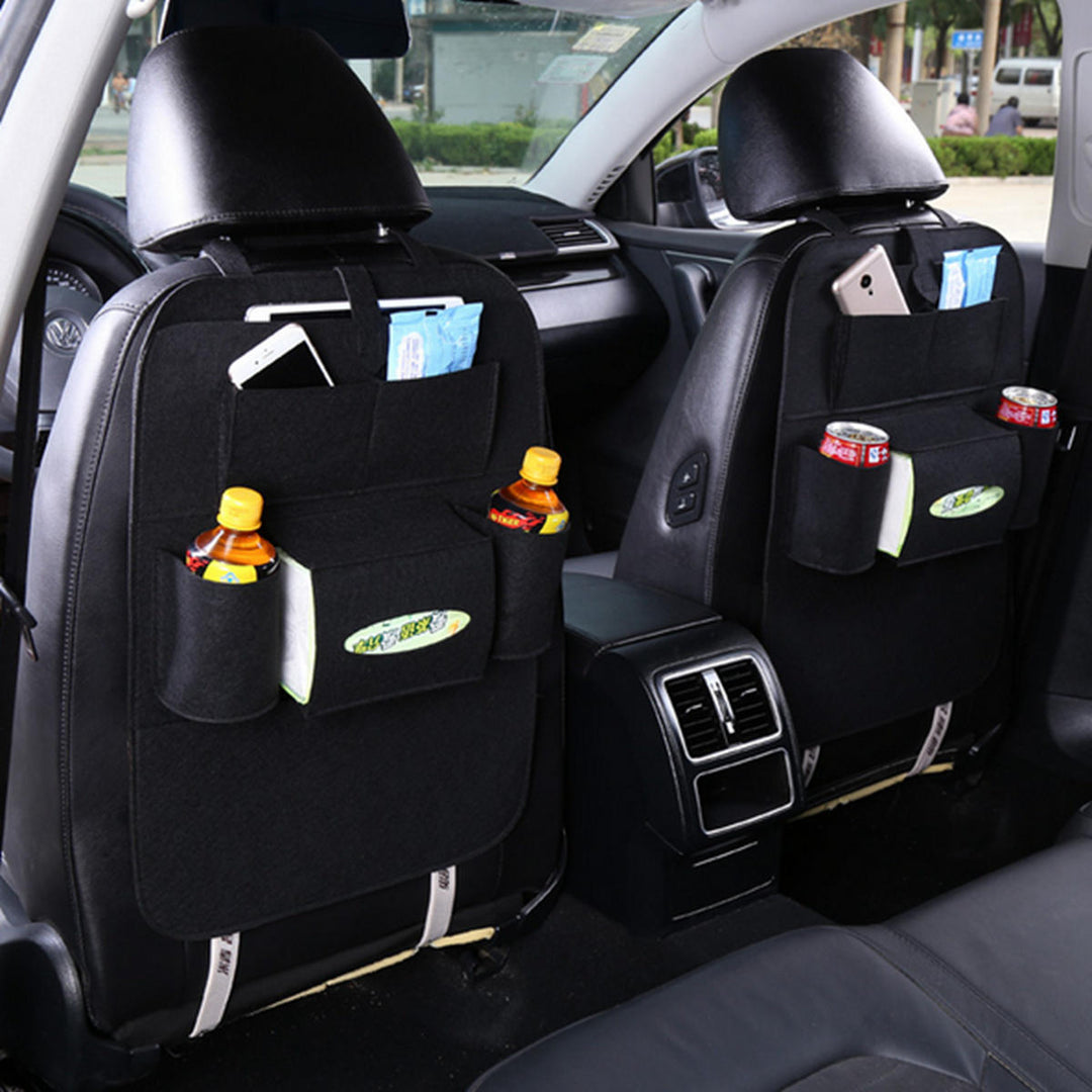 Auto Car Seat Back Hanging Multi-Pocket Storage Bag Organizer Holder Car Storage Box Image 6