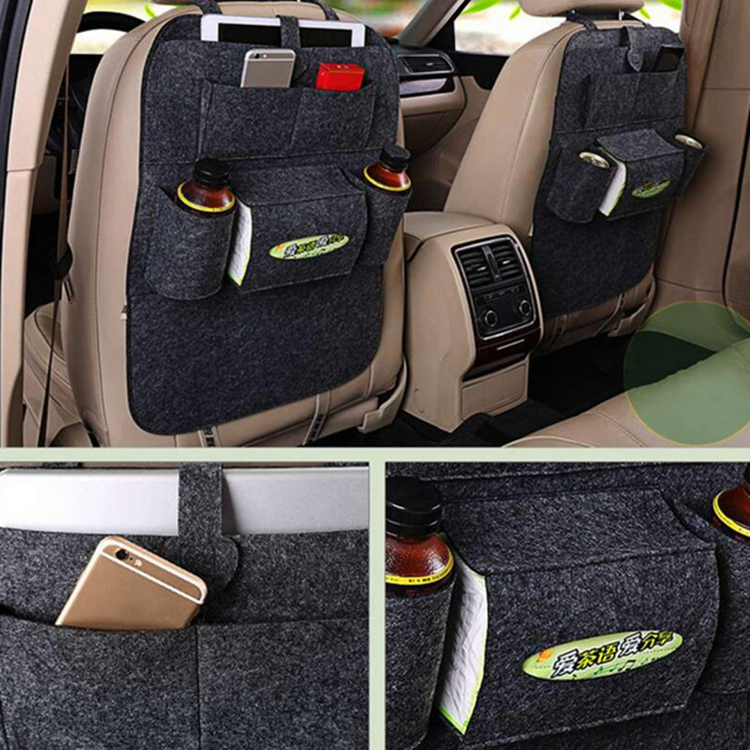 Auto Car Seat Back Hanging Multi-Pocket Storage Bag Organizer Holder Car Storage Box Image 7