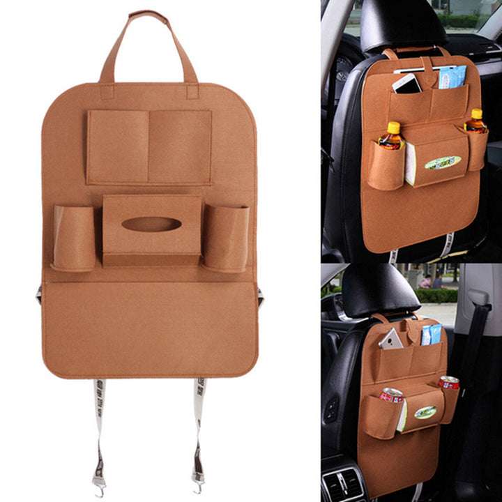 Auto Car Seat Back Hanging Multi-Pocket Storage Bag Organizer Holder Car Storage Box Image 9