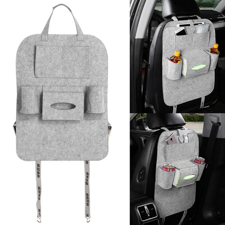 Auto Car Seat Back Hanging Multi-Pocket Storage Bag Organizer Holder Car Storage Box Image 10