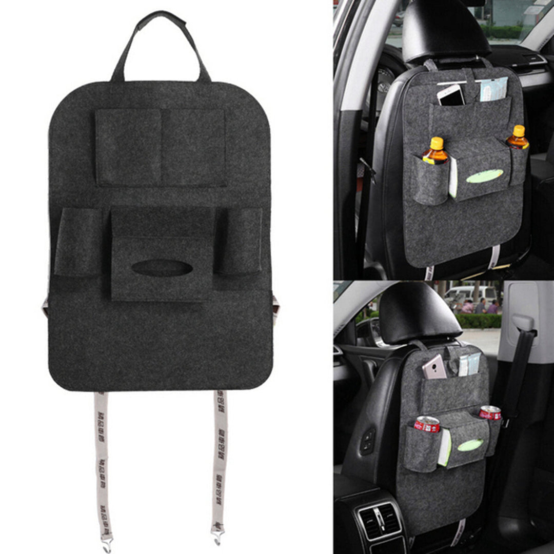 Auto Car Seat Back Hanging Multi-Pocket Storage Bag Organizer Holder Car Storage Box Image 11