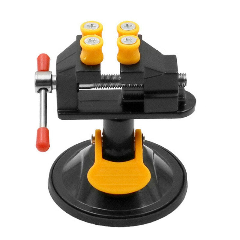 Adjustable Fixed Electric Mini Table Bench Vise 360 Degree Rotatable Grinder Rotary Hand Drill Suction Cup Fixed Frame Image 5