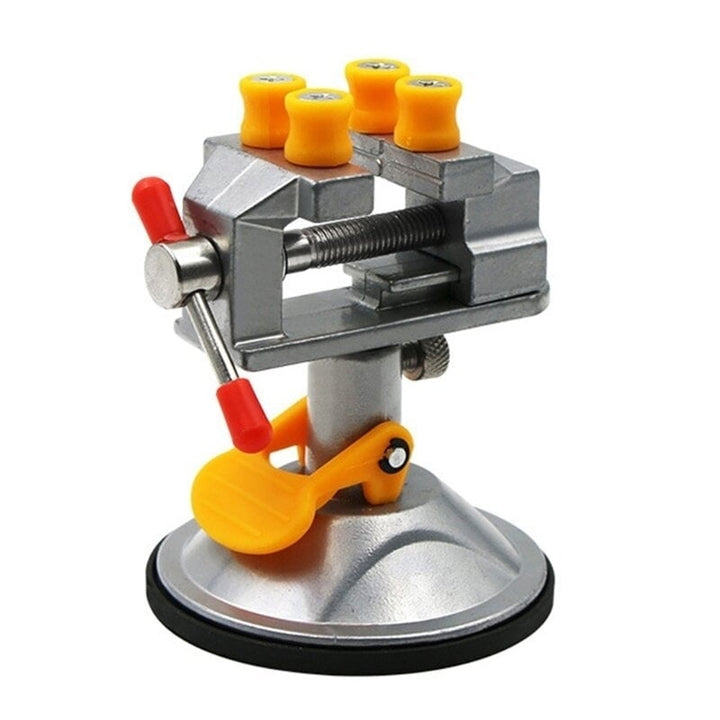 Adjustable Fixed Electric Mini Table Bench Vise 360 Degree Rotatable Grinder Rotary Hand Drill Suction Cup Fixed Frame Image 6