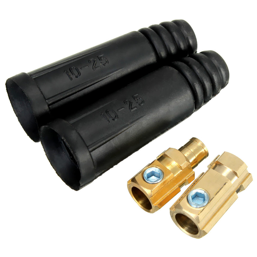 A Pair of 10-25mm European Electric Welding Machine Rapid Connectors Image 1