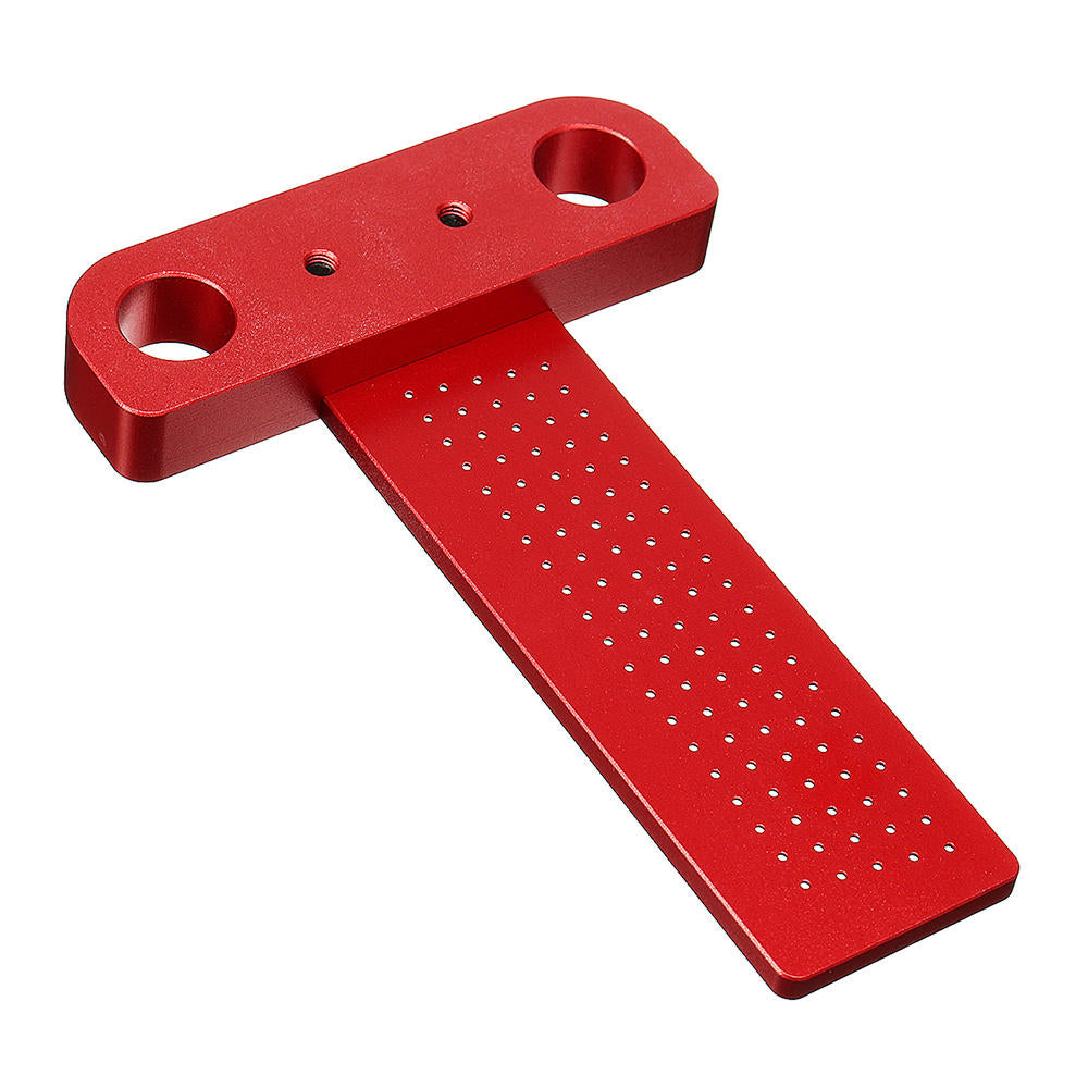 Aluminium Alloy T-100 Hole Positioning Metric Measuring Ruler 100mm Woodworking T-Squares Marking Ruler For Carpenter Image 7