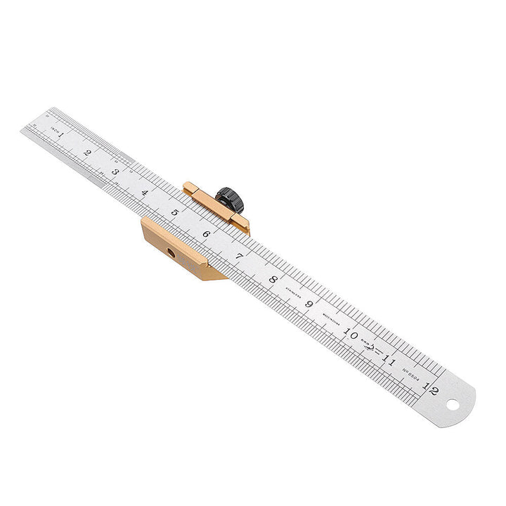 Aluminum Alloy 45 Degrees Angle Line Caliber Ruler Locator Ruler Block Gauge Woodworking Tool Image 8