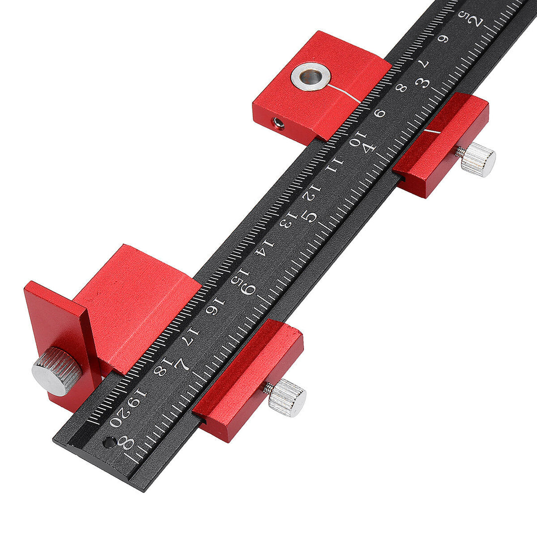 Aluminum Alloy Cabinet Hardware Jig Fixture 4MM+5MM Punching Locator Woodworking Drill Positioning Guide T-ruler Image 6