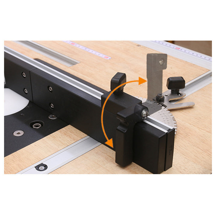 Aluminum Box Joint Jig Fence Stop For Miter Gauge T Track Woodworking Tool Image 9