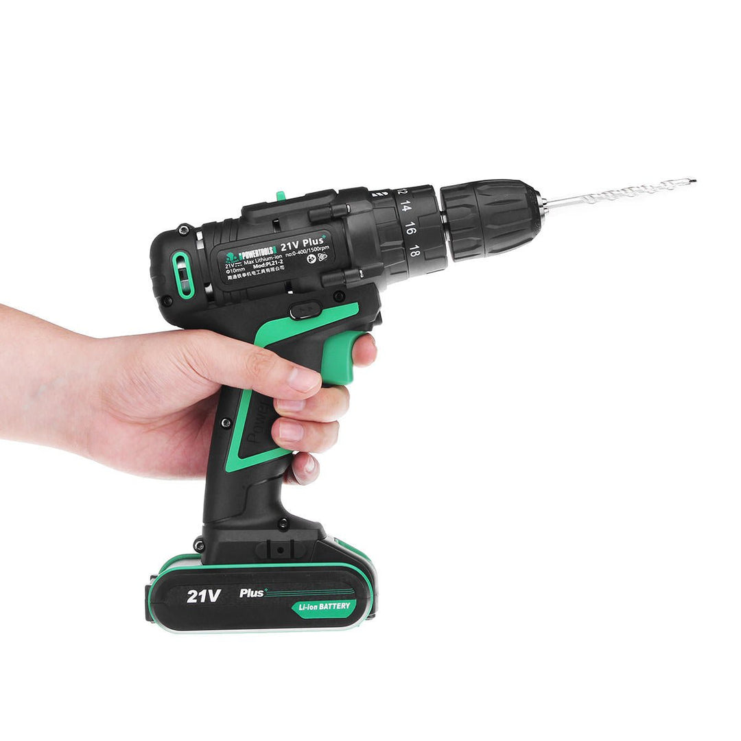 AC100-240V Li-ion Cordless Electric Screwdriver Power Drills 1 Battery 1 Charger With Accessories Image 5