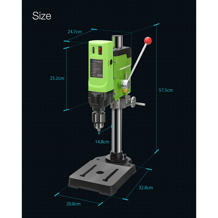 Bench Drill Stand 1050W Mini Electric Bench Drilling Machine Drill Chuck 3-16mm Image 4