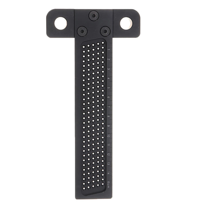 Black Aluminium Alloy T-160 Hole Positioning Measuring Ruler 160mm Metric T Ruler Image 4