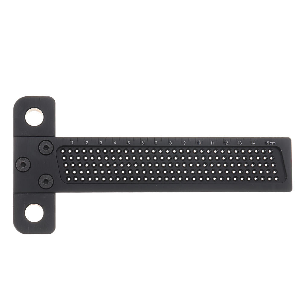 Black Aluminium Alloy T-160 Hole Positioning Measuring Ruler 160mm Metric T Ruler Image 5