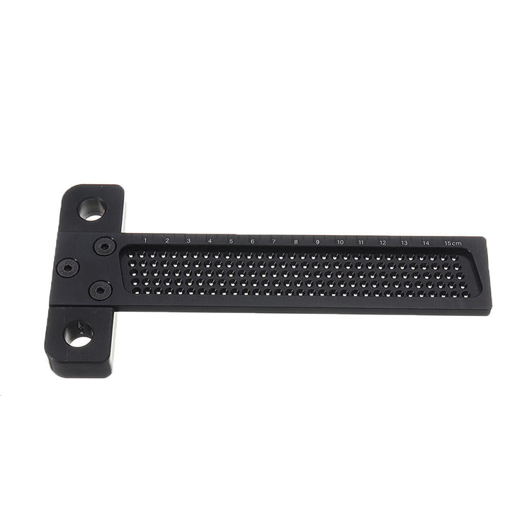 Black Aluminium Alloy T-160 Hole Positioning Measuring Ruler 160mm Metric T Ruler Image 6