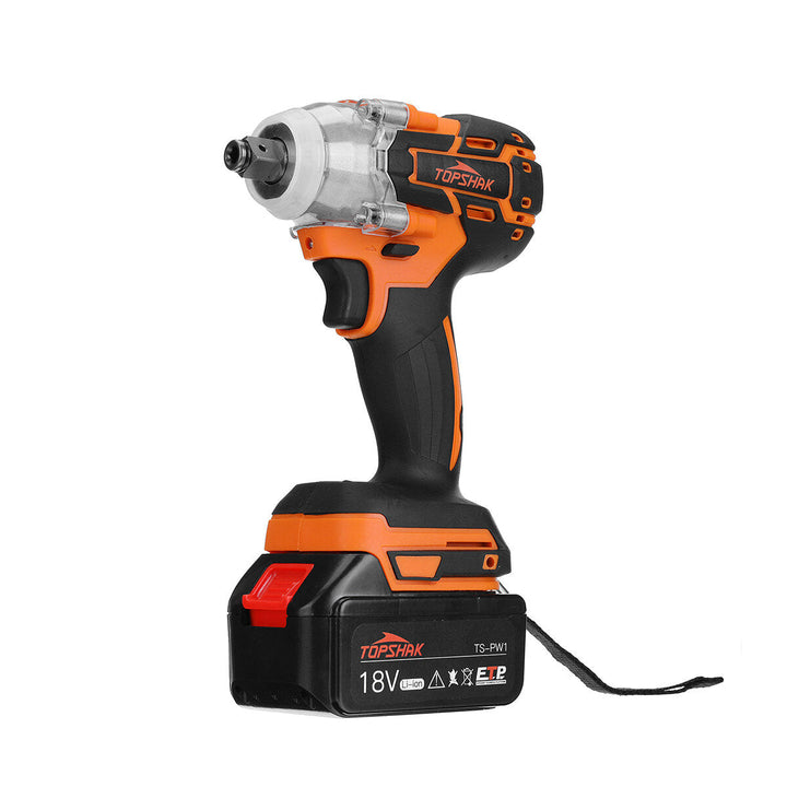 Brushless Impact Wrench LED Working Light Rechargeable Woodworking Maintenance Tool Image 3