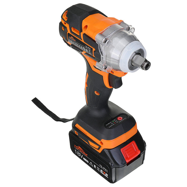 Brushless Impact Wrench LED Working Light Rechargeable Woodworking Maintenance Tool Image 4