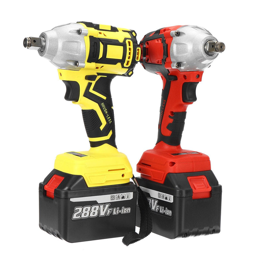 Brushless Cordless Electric Wrench 520N.m 0-3000RPM Power Tool Image 1