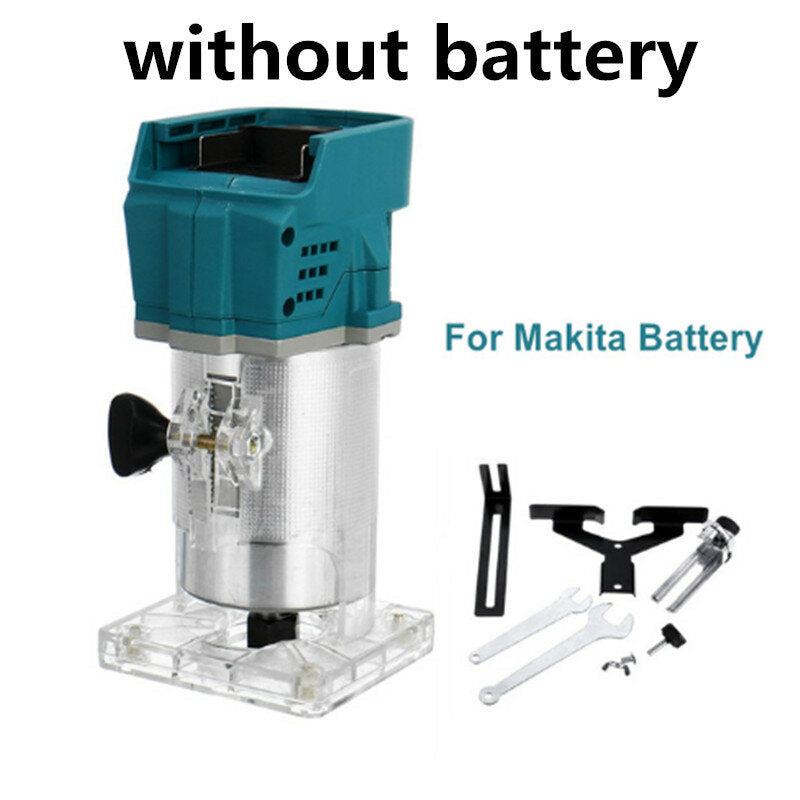 Brushless Rechargeable Electric Trimmer Multi-functional Wood Trimming Machine For Makita 18V Battery Image 2