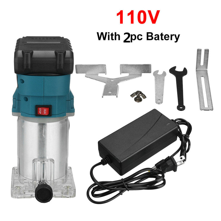 Brushless Rechargeable Electric Trimmer Multi-functional Wood Trimming Machine For Makita 18V Battery Image 6